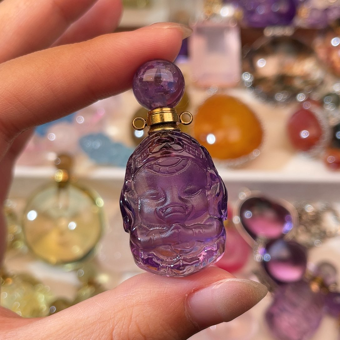 水晶手链未镶嵌美**狗天然水晶吊坠459