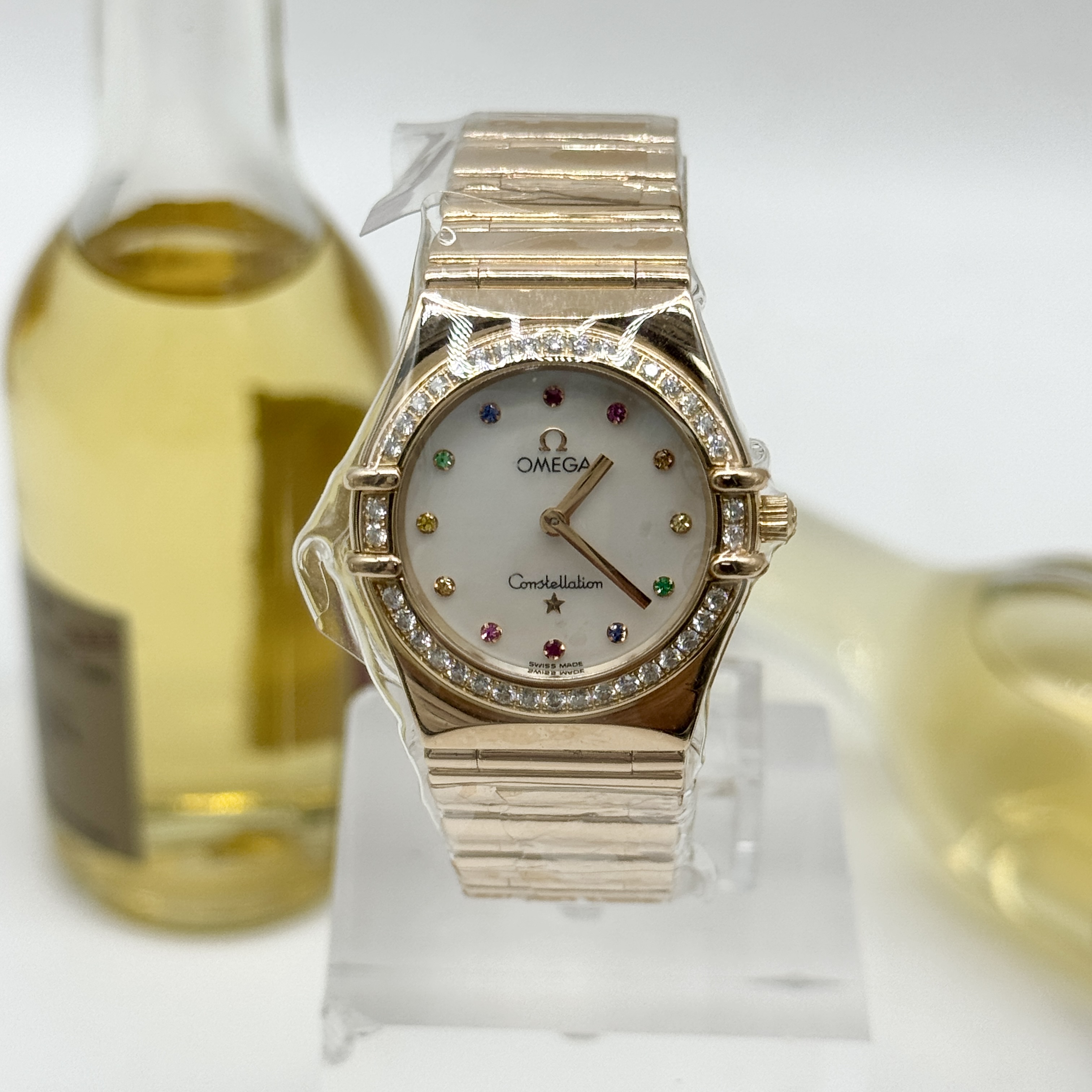 99新 Omega/欧米茄 星座系列 石英机芯 金 25MM单表