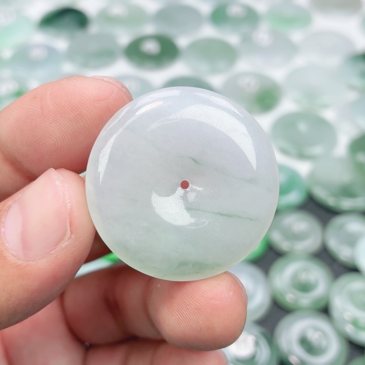 翡翠未镶嵌颈饰缅甸天然A货翡翠34.8-5.7