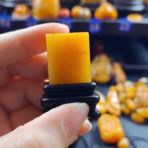 田黄石木***！田黄石印章