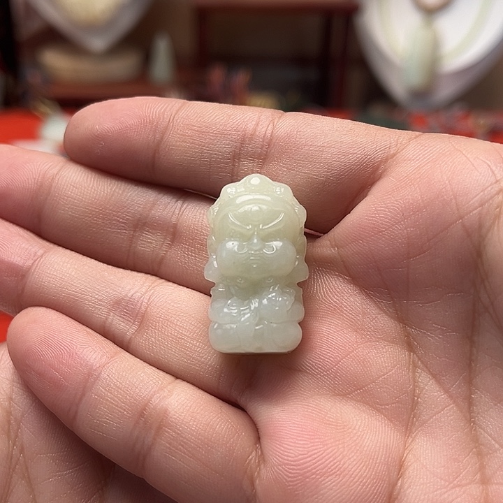 颈饰未镶嵌和田玉黄财神