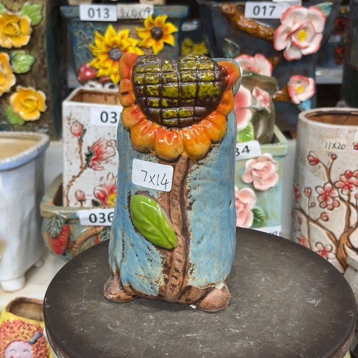 紫砂花盆粗陶材质多肉花盆