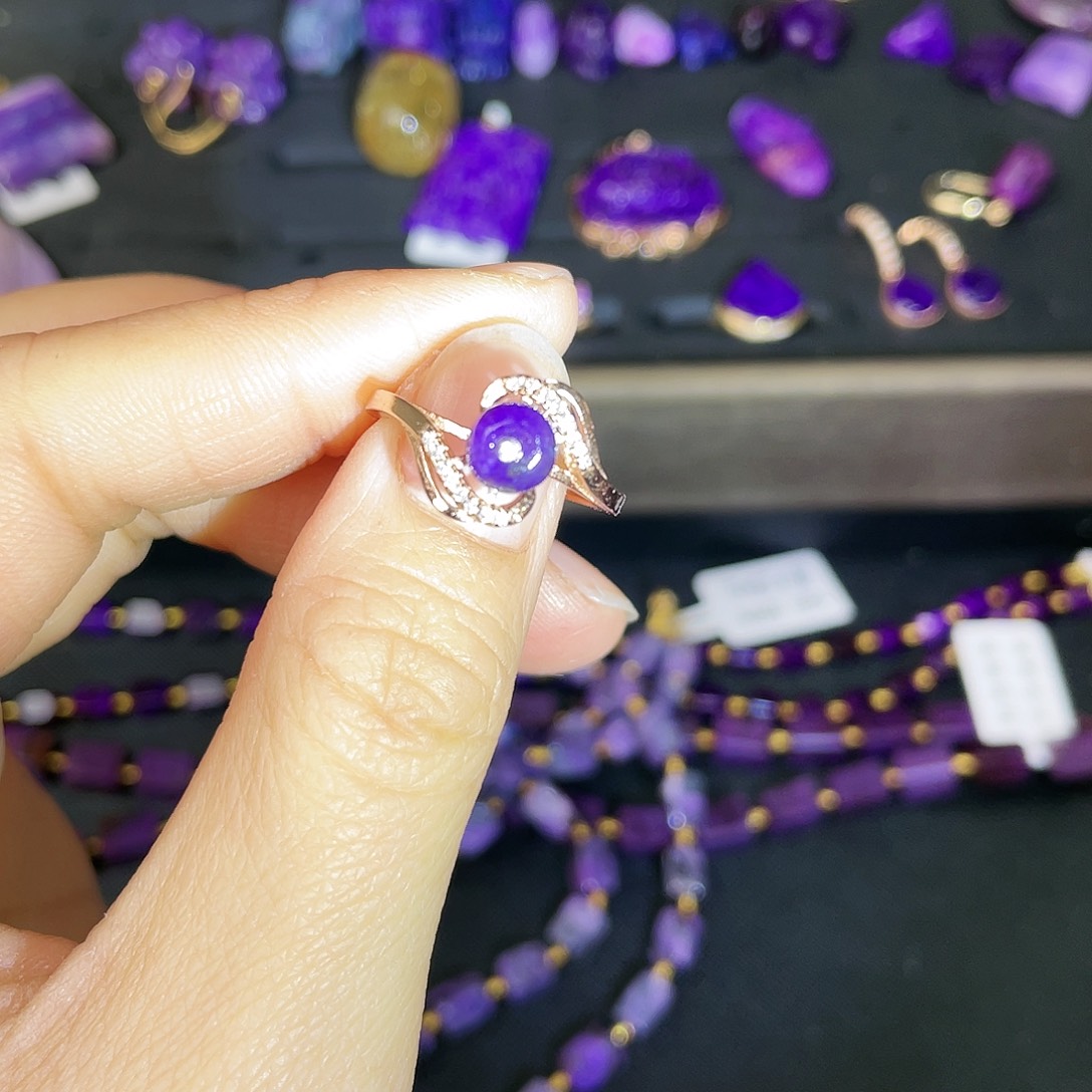 苏纪石（舒俱来）戒指银S925镶嵌