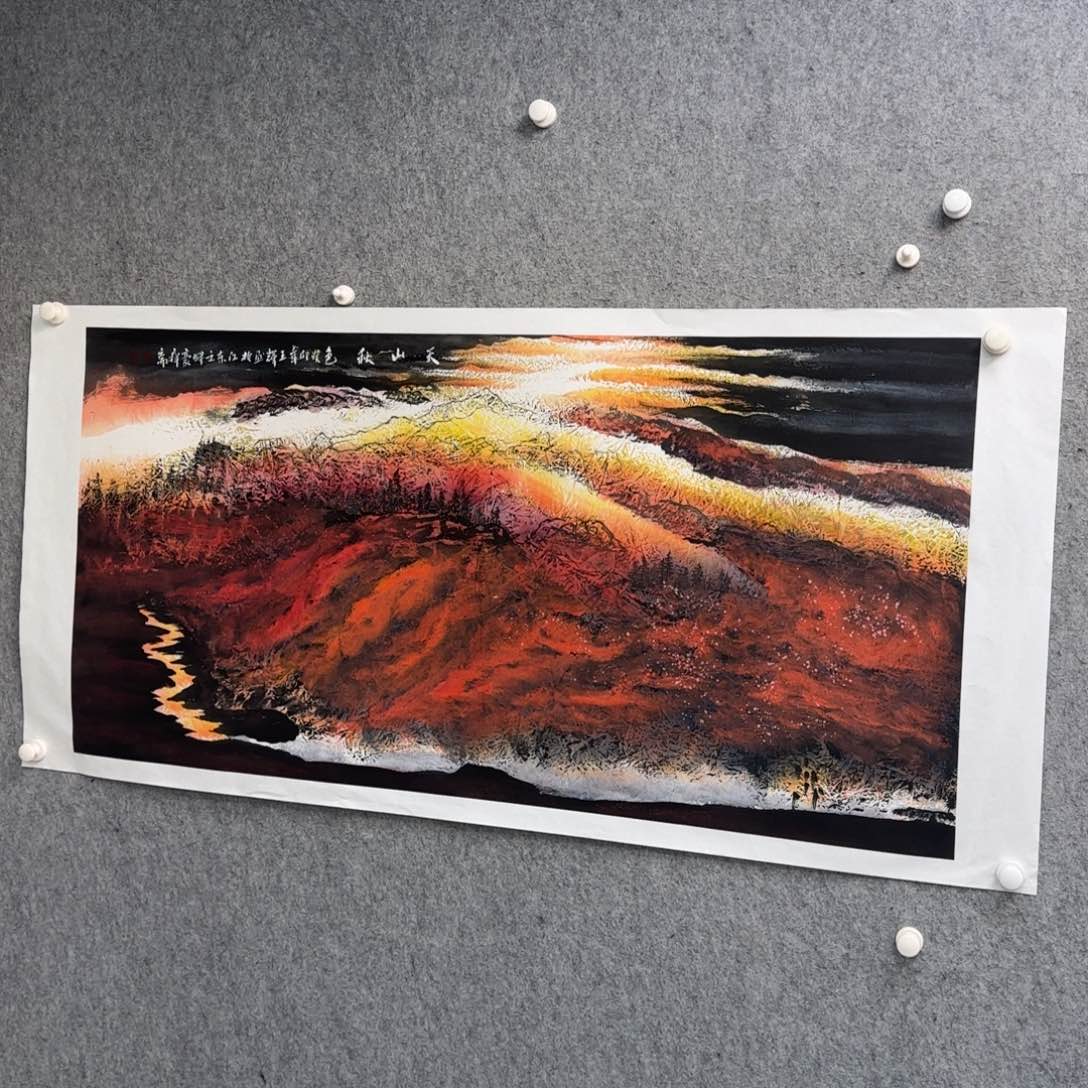 心**程书法作品多次参加全国