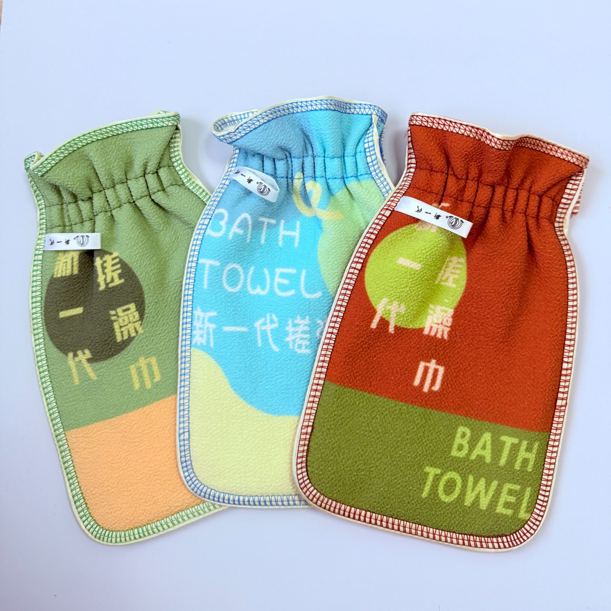 高档新一代彩锦澡巾