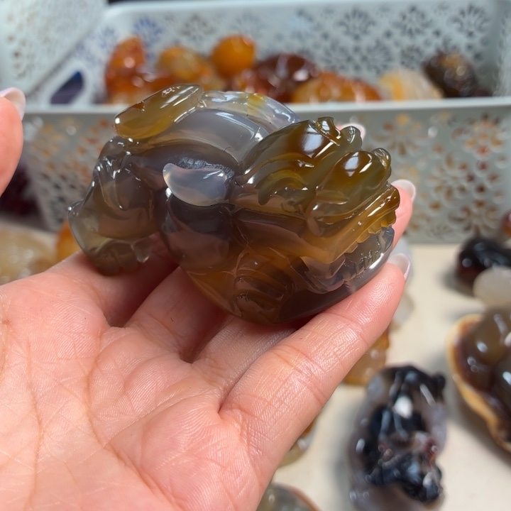 玛瑙/玉髓未镶嵌吊坠(不含链)