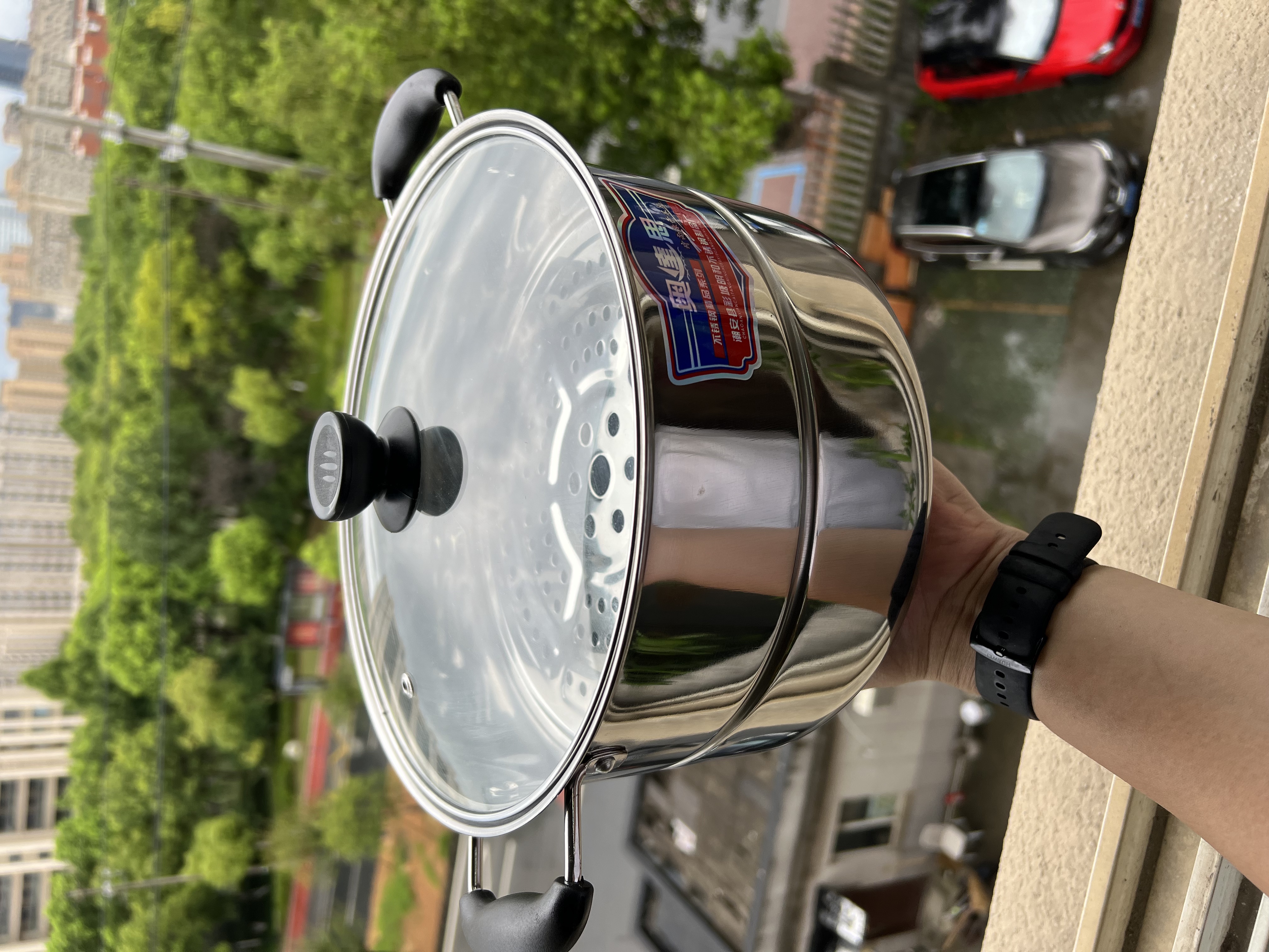 【26cm】尾货处理单篦汤蒸锅微瑕尾货炖锅防烫特厚不锈钢