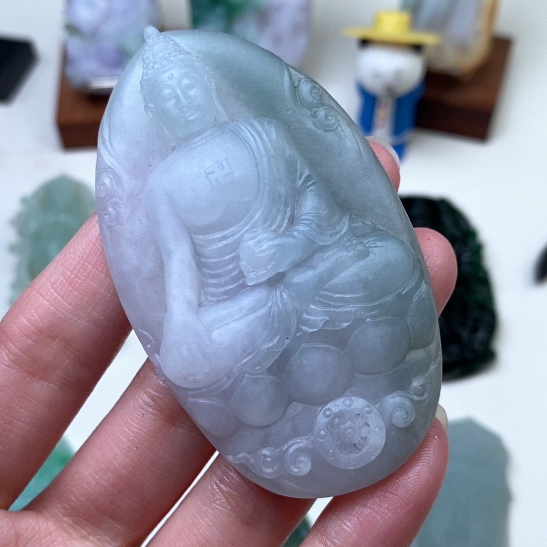 定制翡翠未镶嵌吊坠