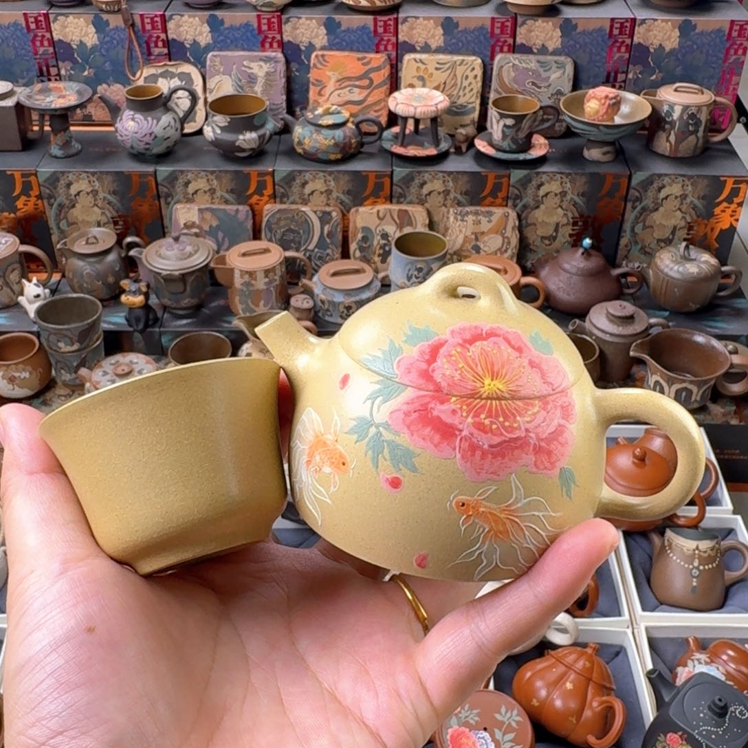 茶壶紫砂150ml精工半手
