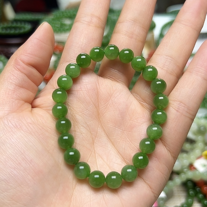 手链未镶嵌和田玉（碧玉）