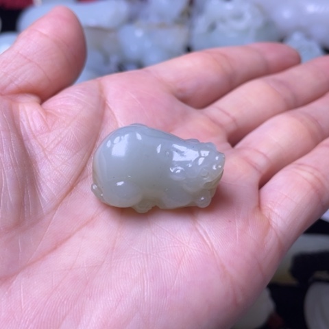 和田玉未镶嵌吊坠(不含链)