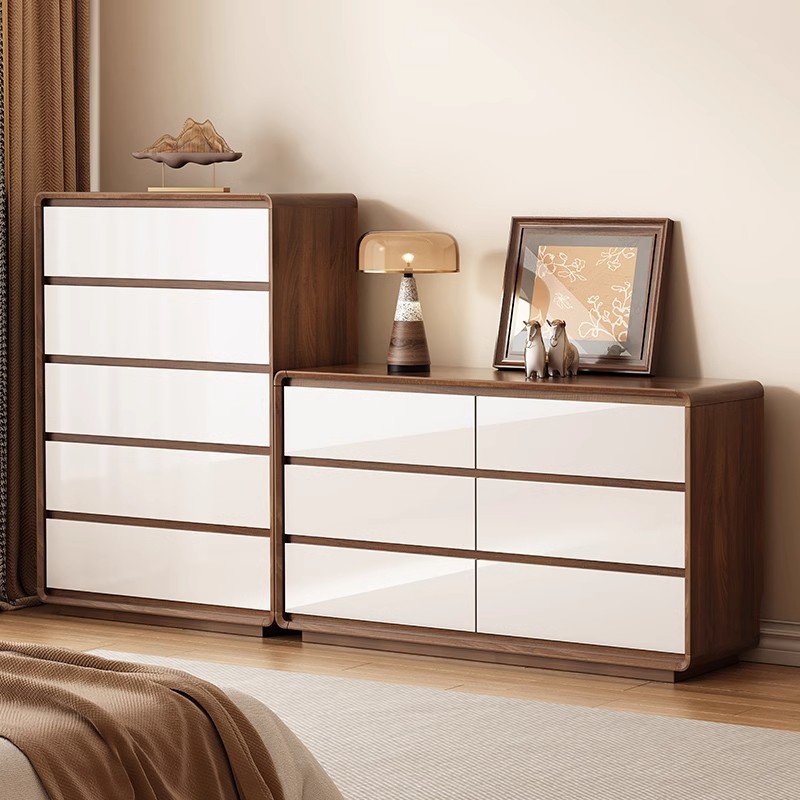 新中式实木五斗柜储物柜卧室六七八九斗柜橱收纳柜抽屉柜北欧家用