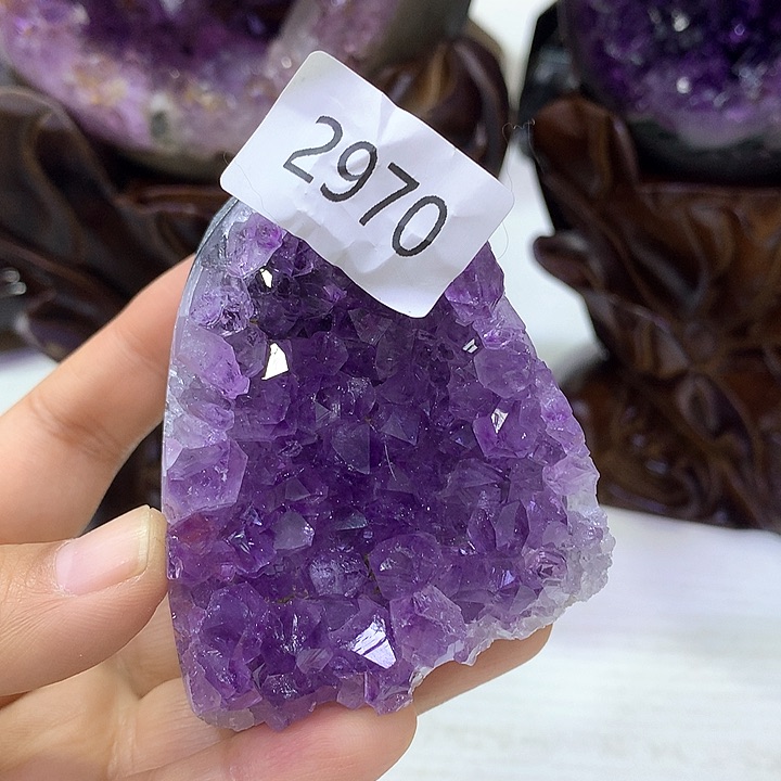 紫晶摆件未镶嵌摆件2970
