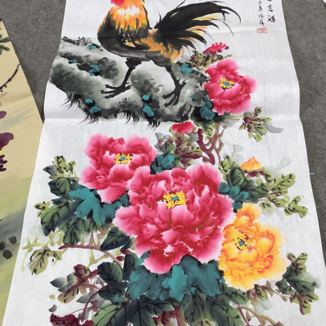 国画国画作品画心一张