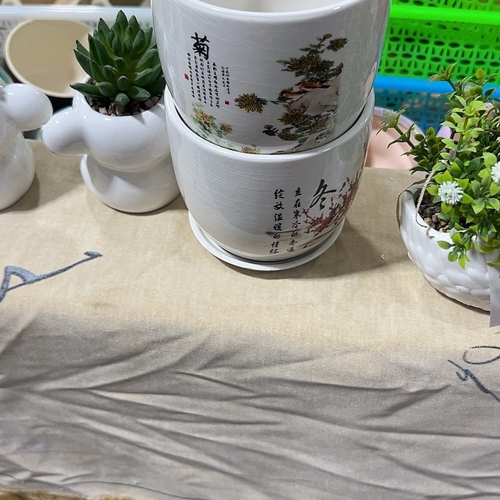 微瑕陶瓷花盆满9.9发