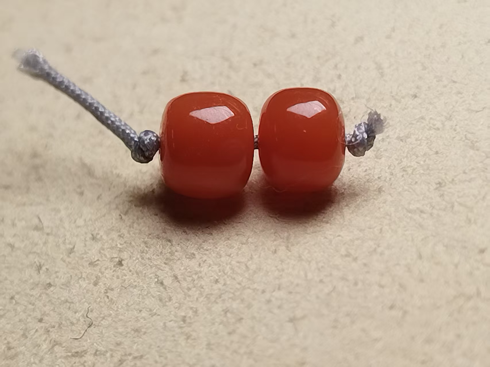 福袋南红老型对珠7MM左右