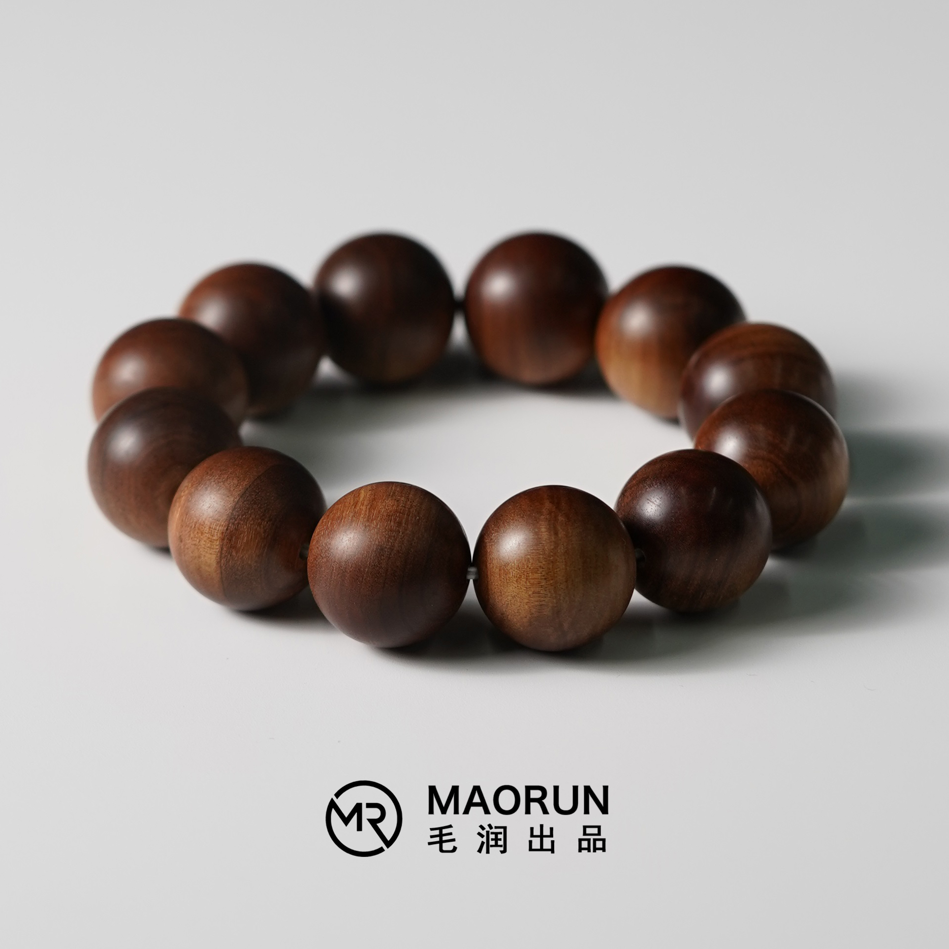 毛润出品【印度迈索尔老山檀香·奶香味·云端系列】大圆珠单圈 