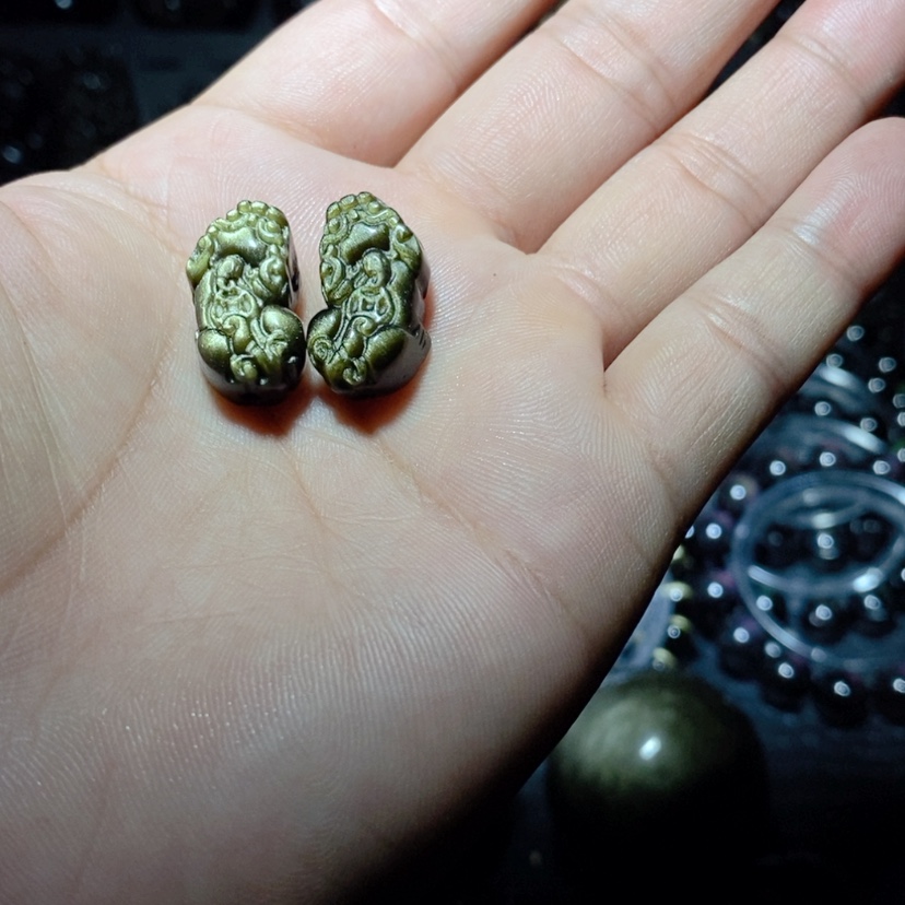 【闪购商品】黑曜岩颈饰未镶嵌阳*