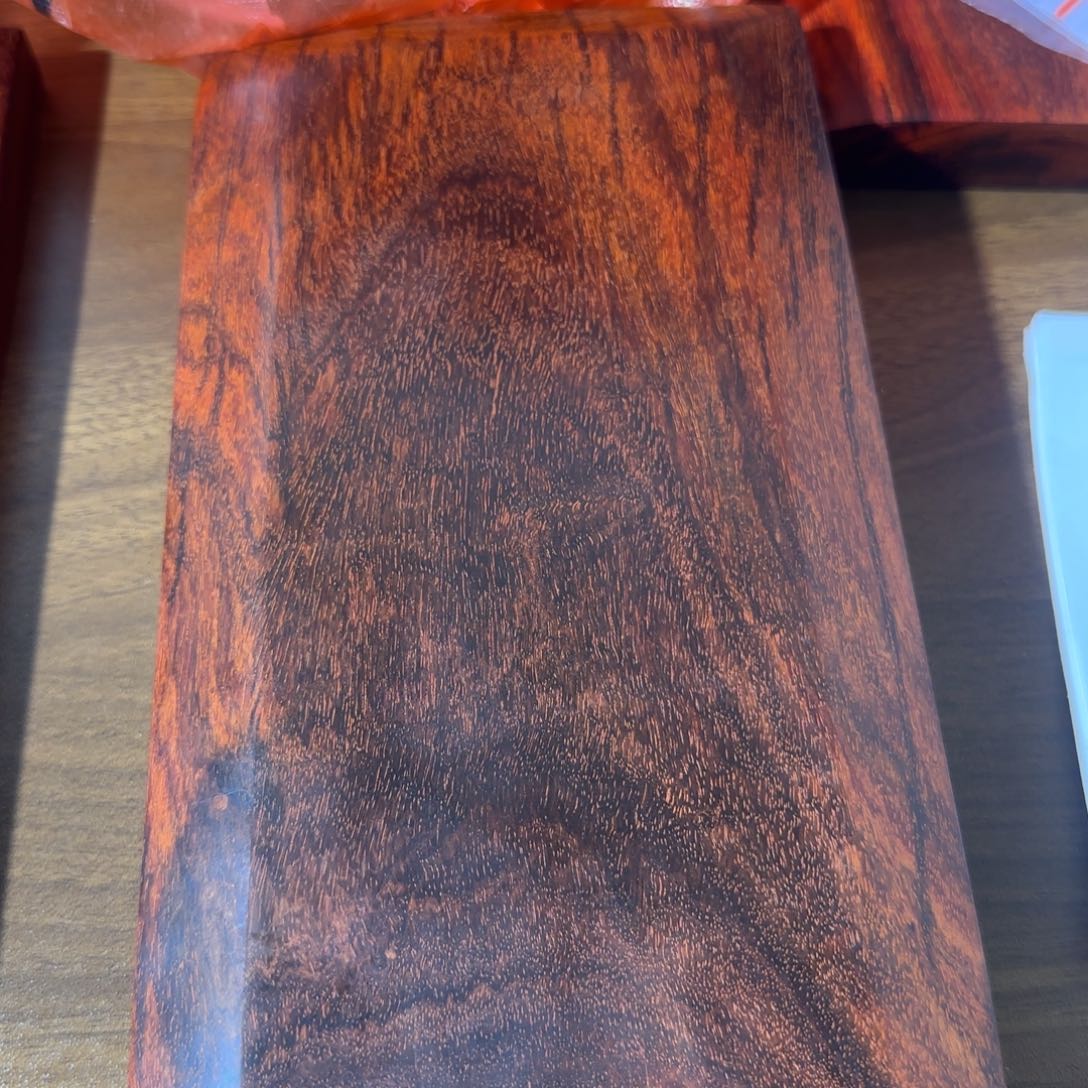 派***星木印度小叶紫檀手把件