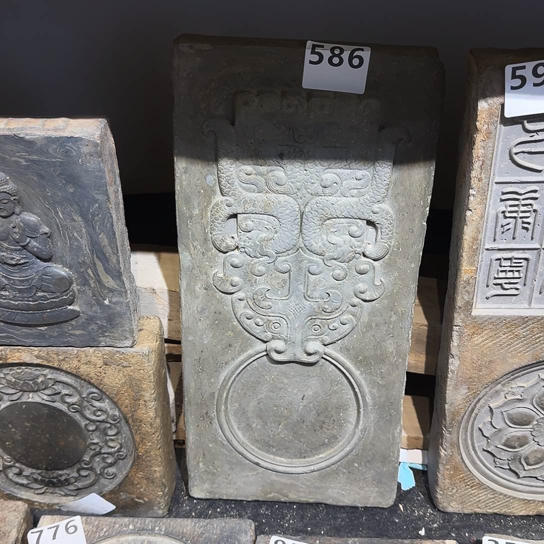老砖后刻干泡茶台