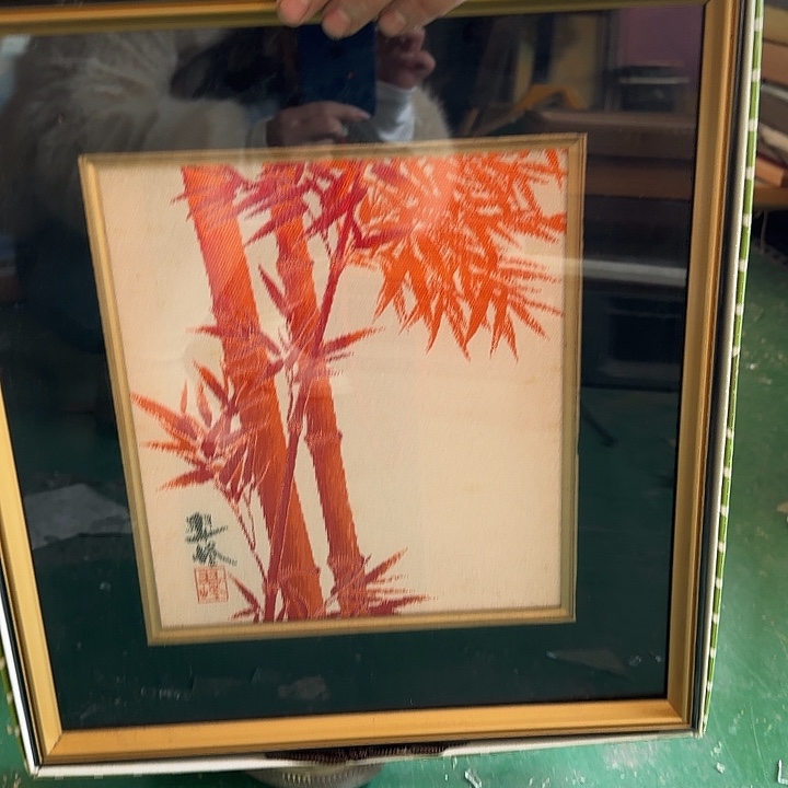 —***—中古框画有瑕疵破损已拍