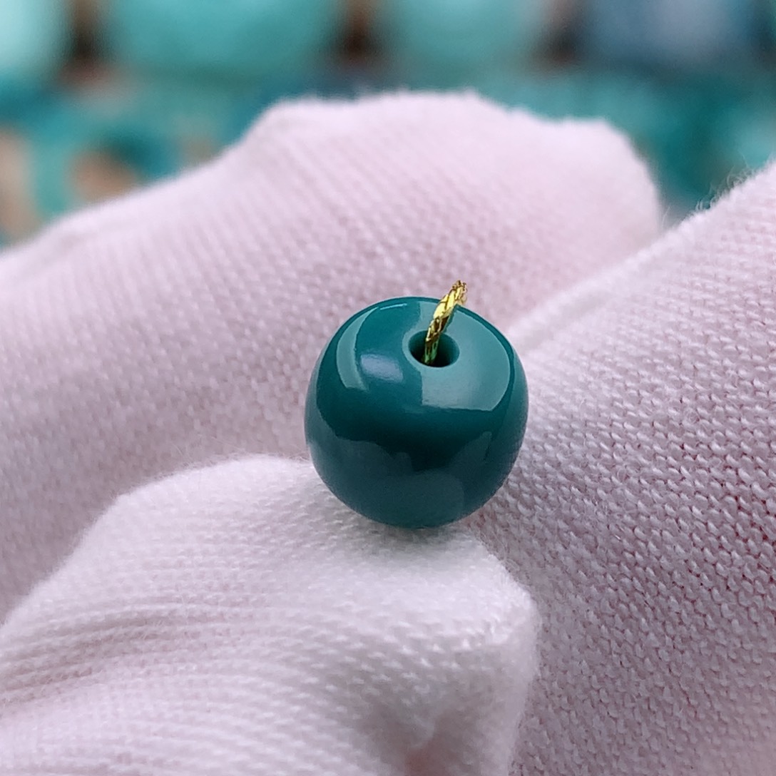 绿松石珠宝奇石未镶嵌7.2✖️6.2mm