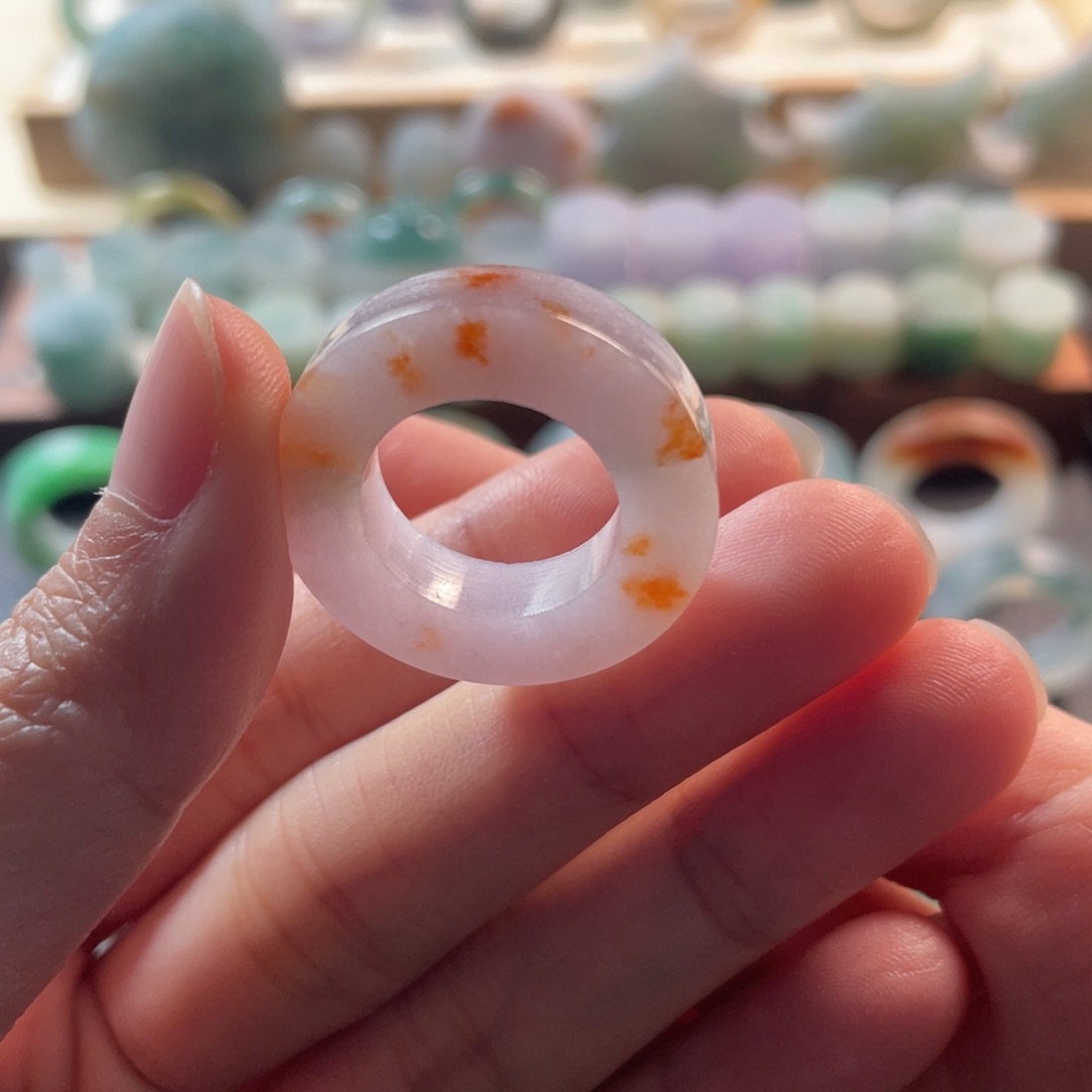 定制翡翠未镶嵌戒指10-21