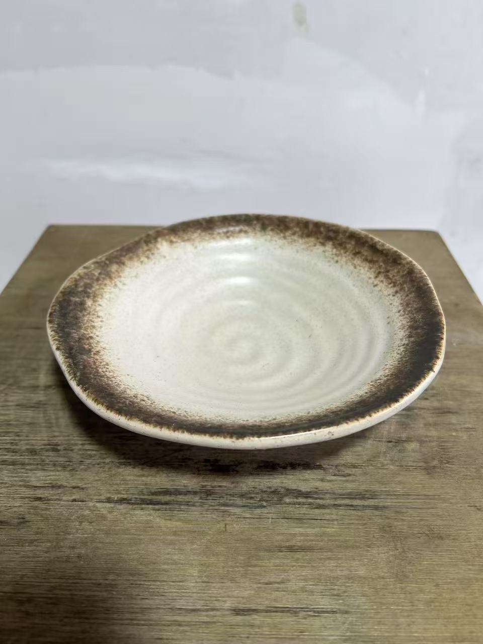 苔藓球花盆陶瓷中式桌面摆件水培盆 要白色要备注默认发黑色