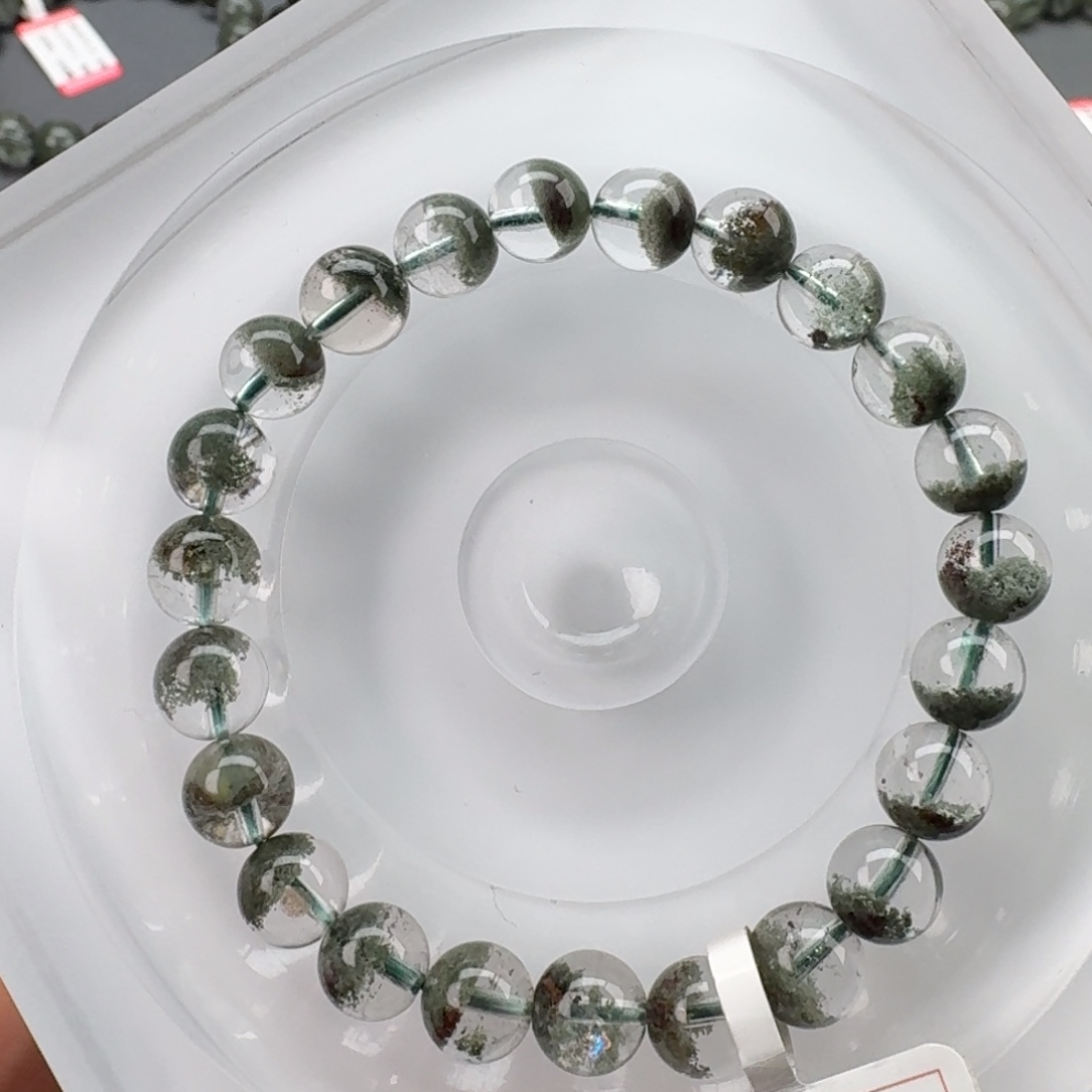 手链水晶未镶嵌天然绿幽灵