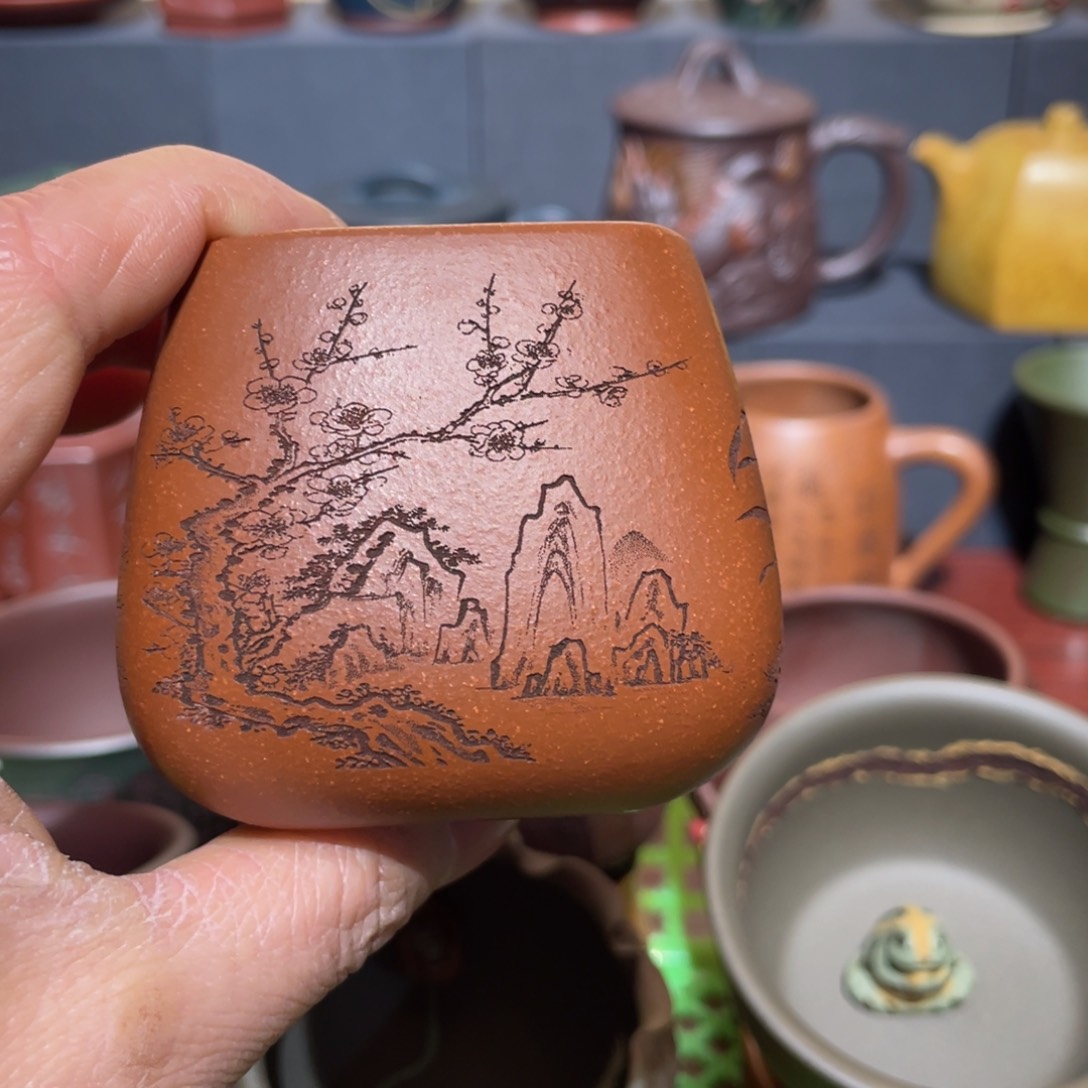 原矿紫砂手工主人杯