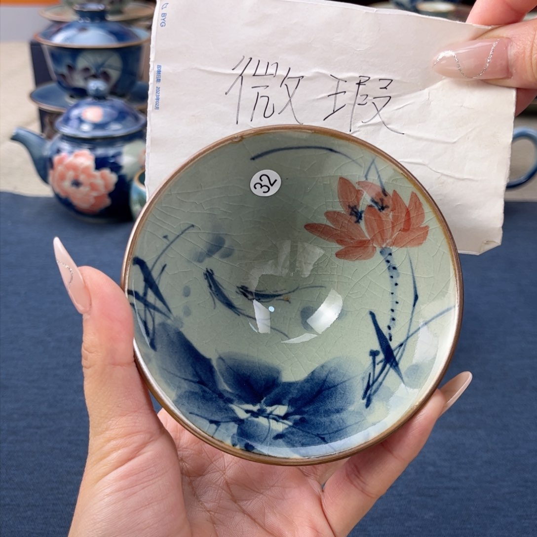 杯景德镇手绘手工茶具