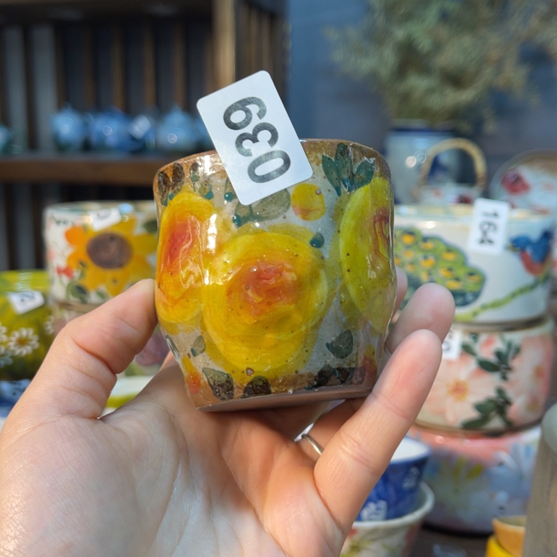 杯素浅陶瓷手工手绘