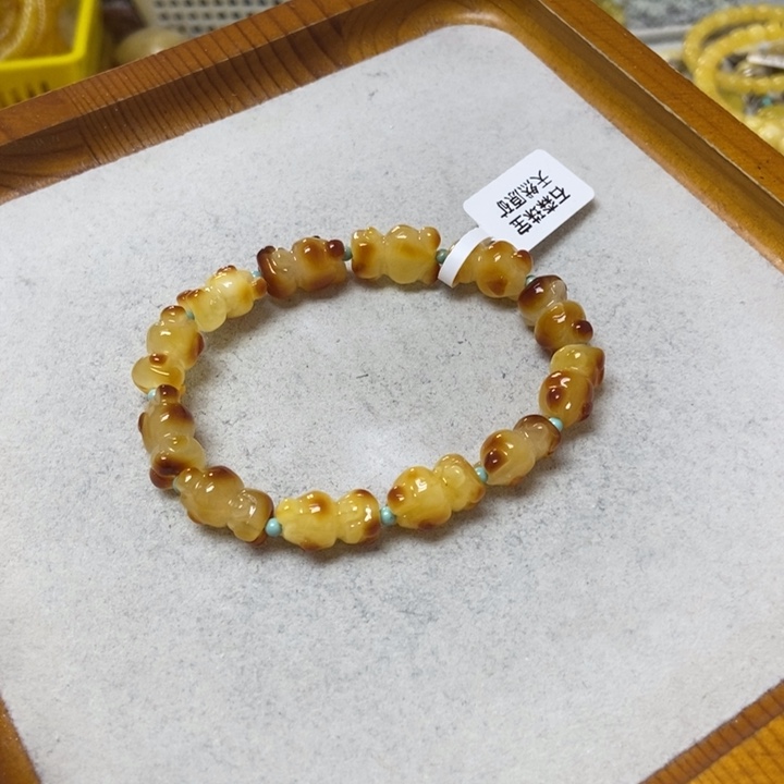 蜜蜡未镶嵌裸石手串