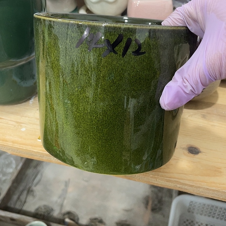 红陶陶瓷花盆满12米包邮