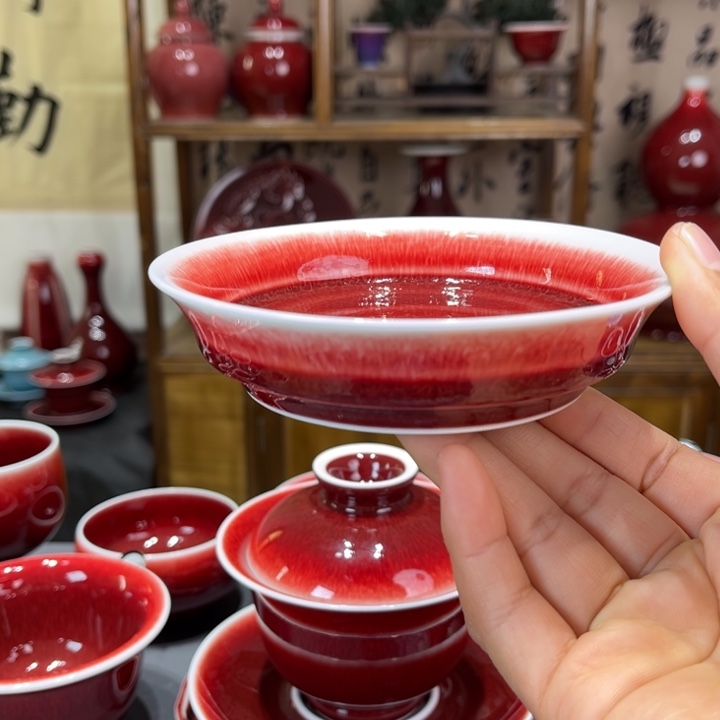 景德镇陶瓷浅行窑杯垫