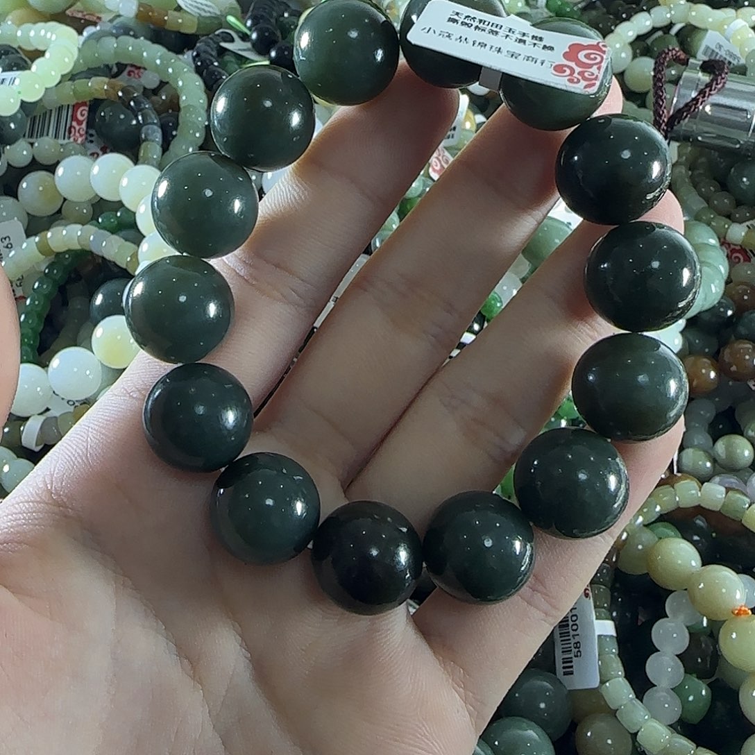 和田玉手链未镶嵌34