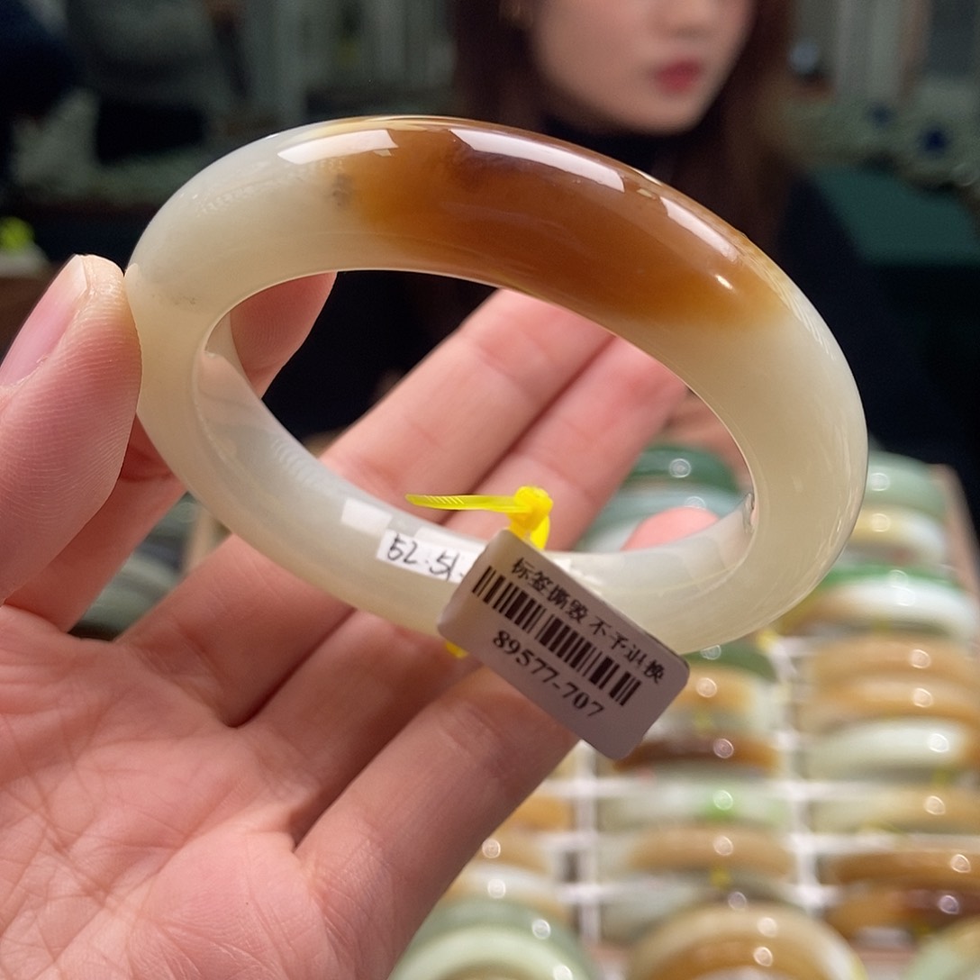 和田玉手镯未镶嵌50 51 522