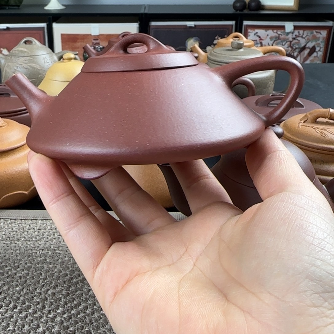 茶壶紫砂微瑕合瓢