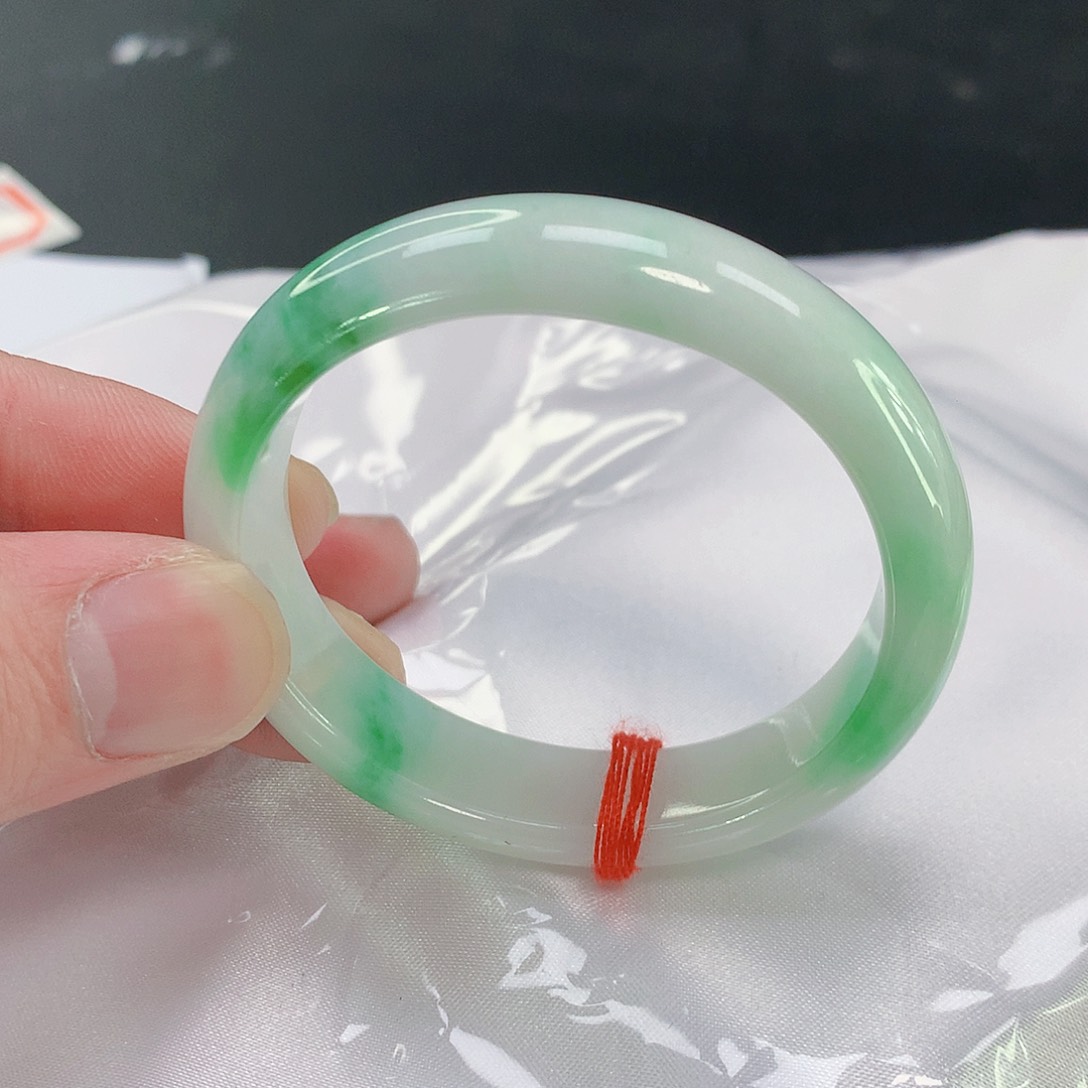 翡翠手镯未镶嵌098缅甸天然翡翠A货