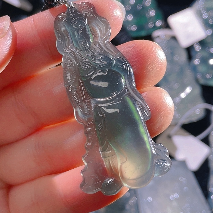 翡翠颈饰18K金镶嵌29，