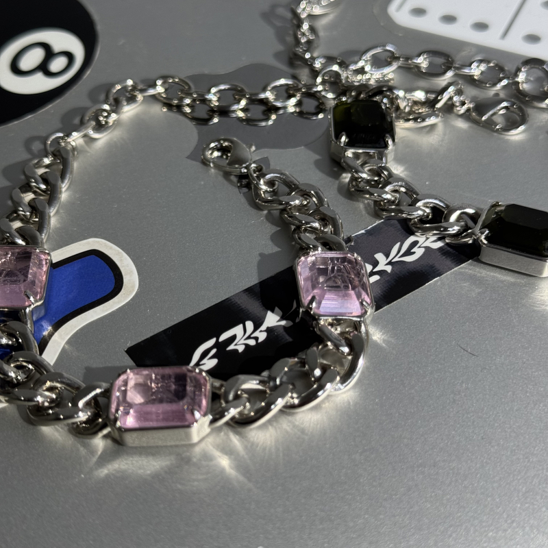 钛钢手链 1835-方糖土星手链不掉色