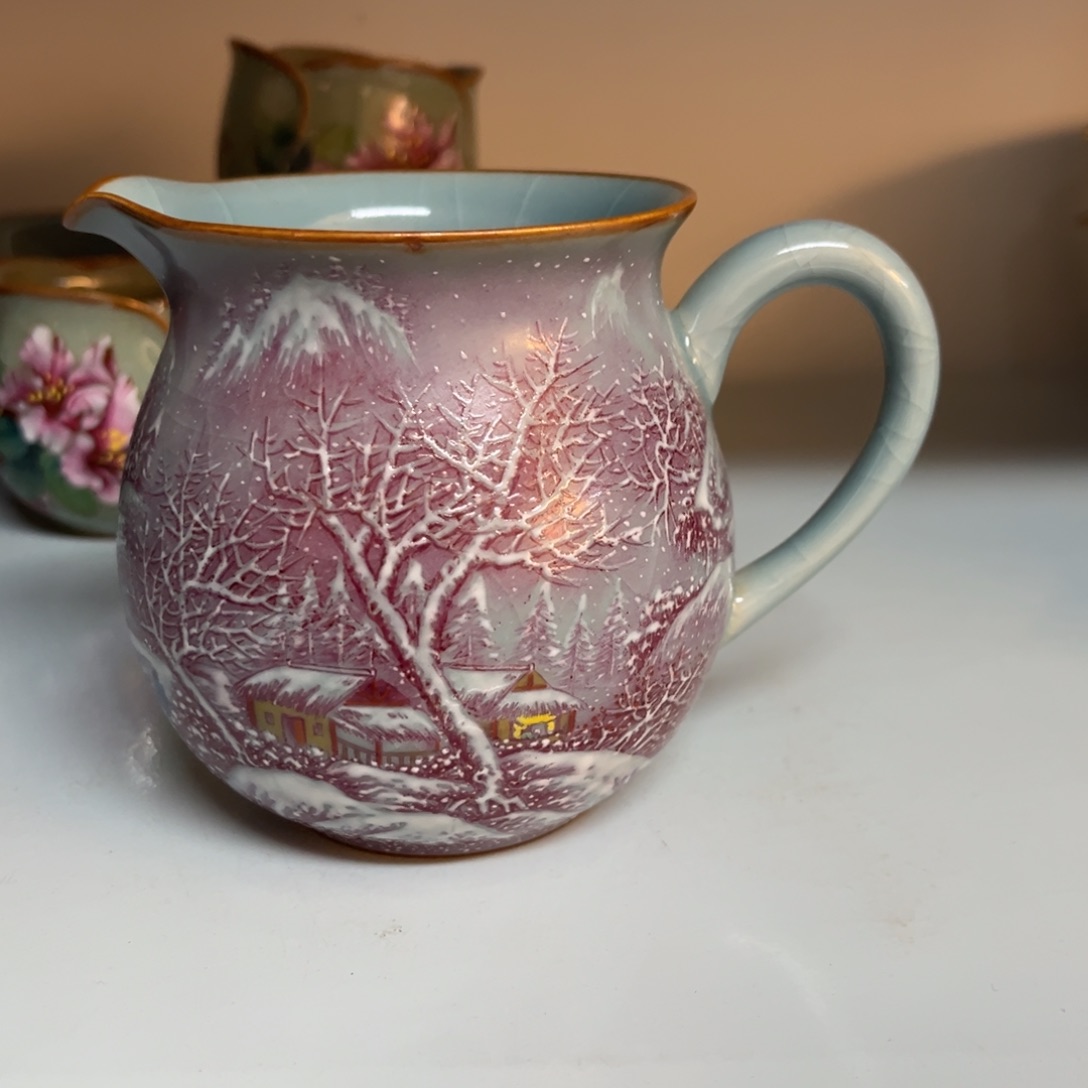 杯柴烧手工手绘陶瓷