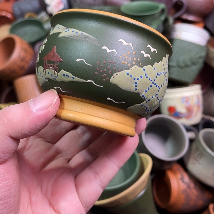 紫砂茶杯全手工紫砂主人杯