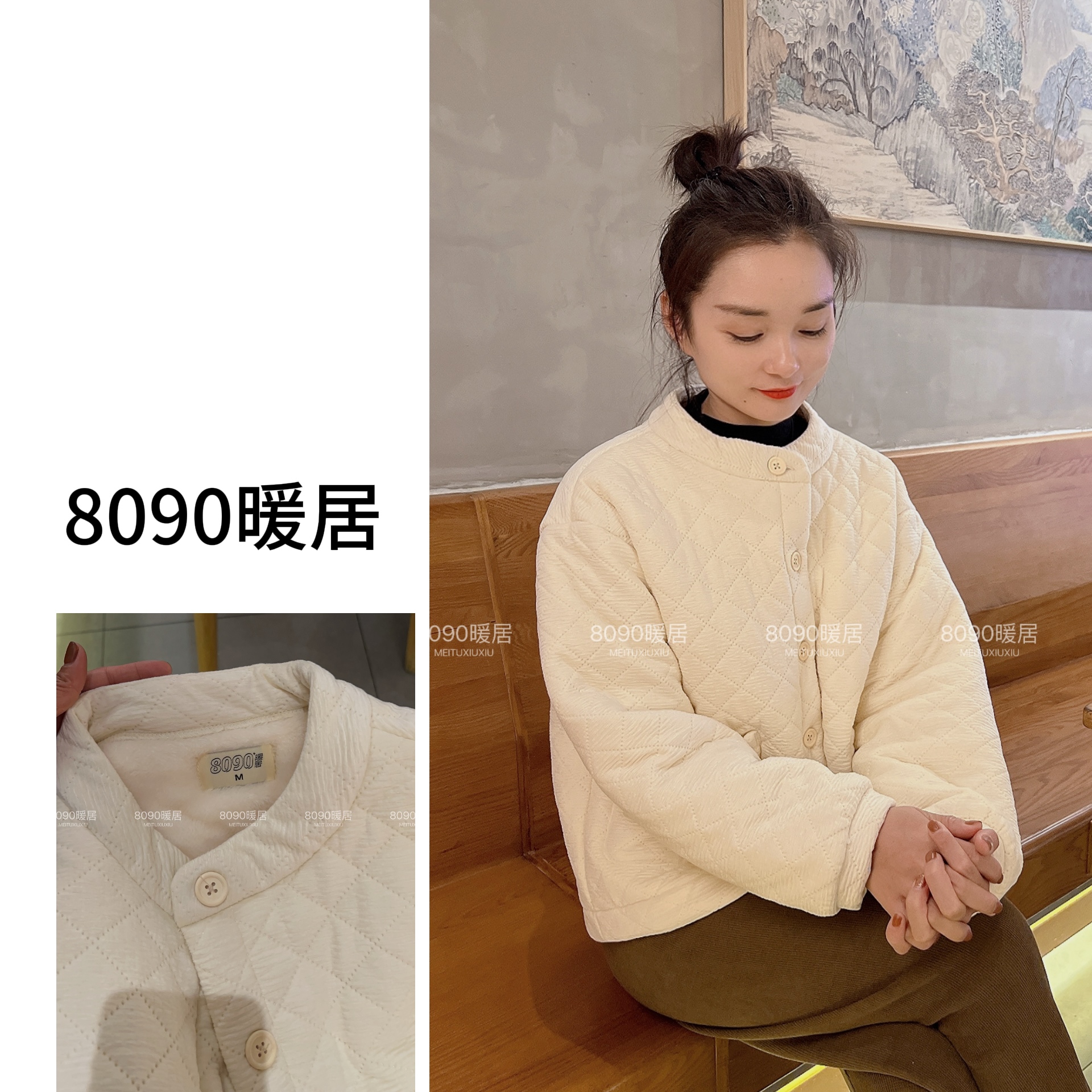 过冬必备【小个子专属】阳光绒韩版外套冬款三层特厚保暖NJ-23133