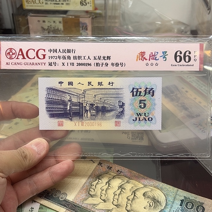 已退市老纸币纺织豹子身朦胧号