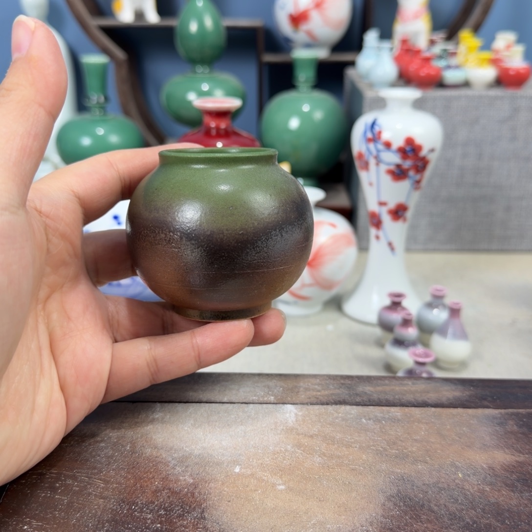 陶瓷手工小花器摆件