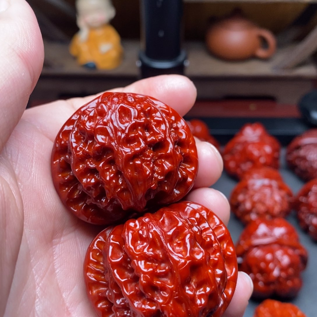 吊坠文玩核桃40宫灯