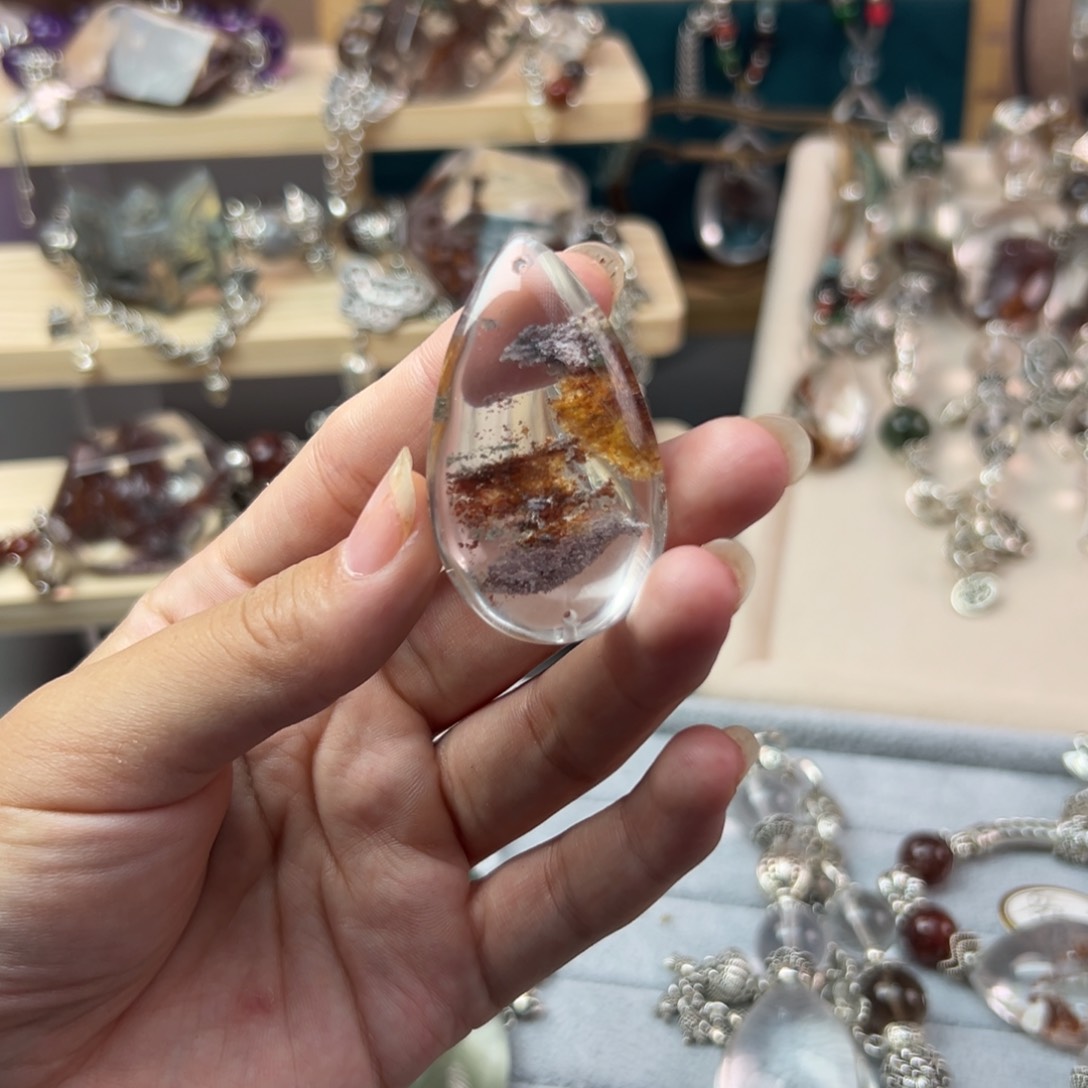 水晶手链合金吸*气手串