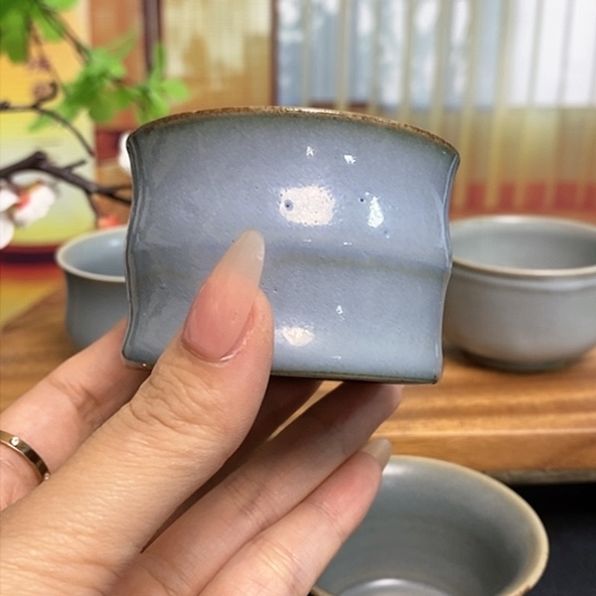 杯用****6柴烧手工竹节杯