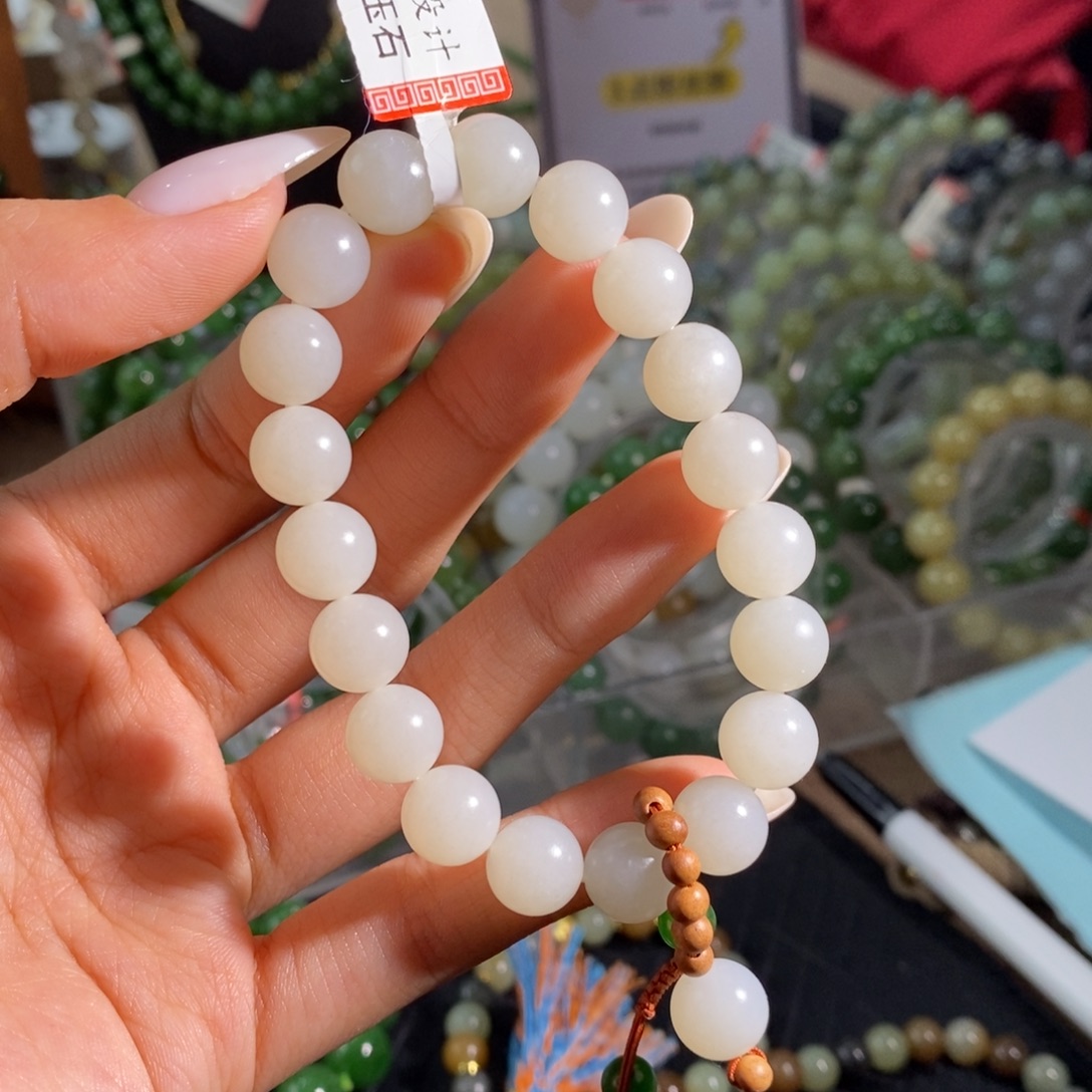 和田玉未镶嵌手链